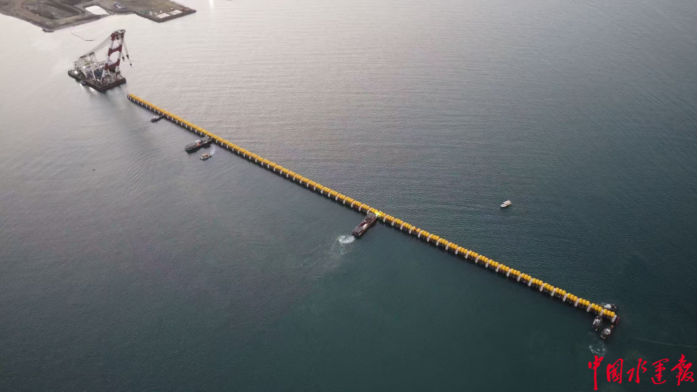 世界直径最大海底HDPE管道成功出运安装——中国水运网