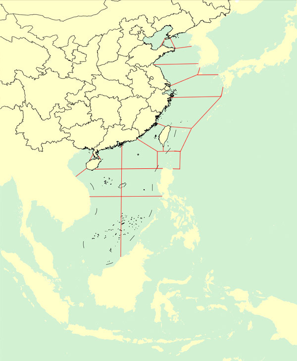 近海18个海区天气预报(2015年04月14日)