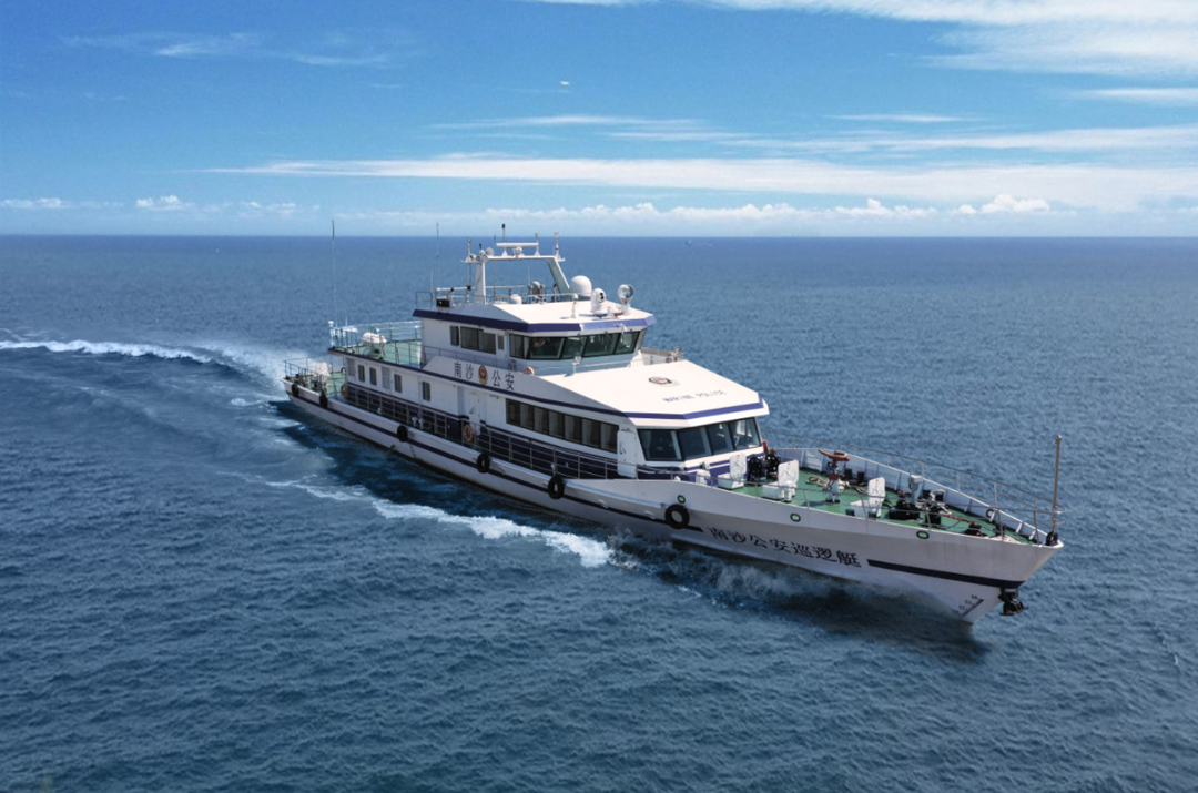 江龙船艇建造的广州南沙公安巡逻艇开展首次巡航