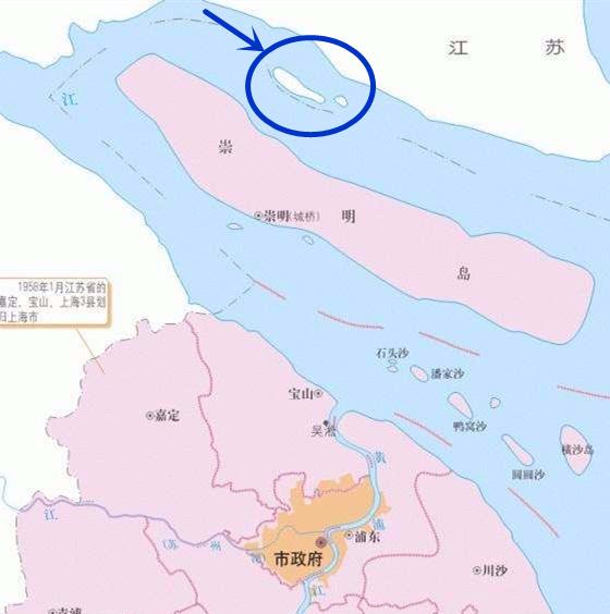 上海崇明岛地理位置图图片