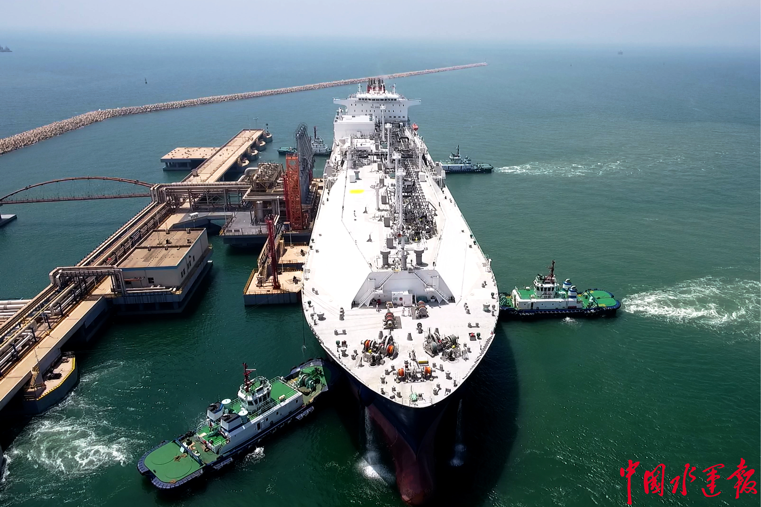 董家口海事安全保障lng船舶卸载货物10034万吨