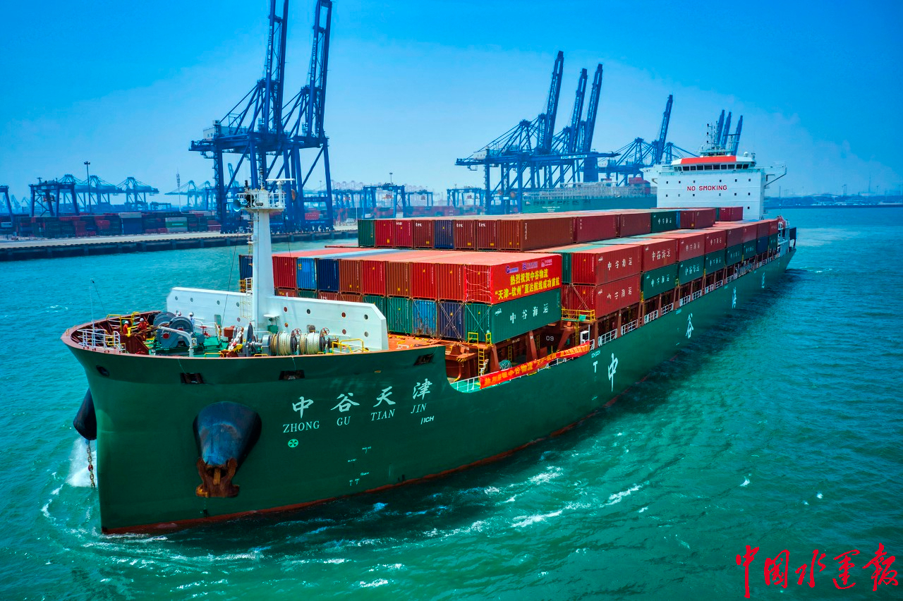 天津至广西钦州集装箱直航航线开通运营--中国水运网