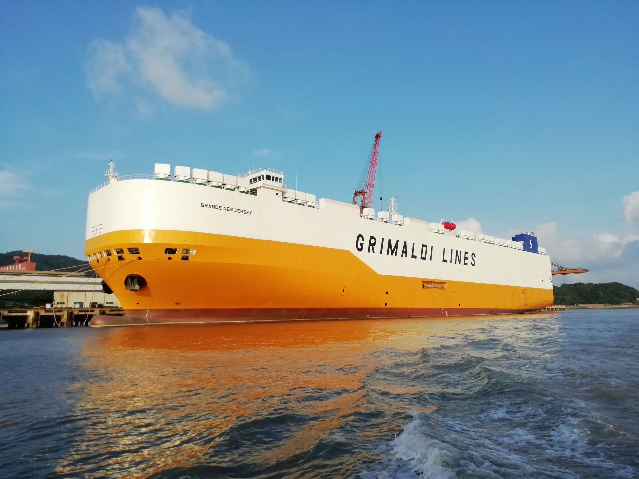 扬帆集团第4艘7800pctc成功交付意大利船东