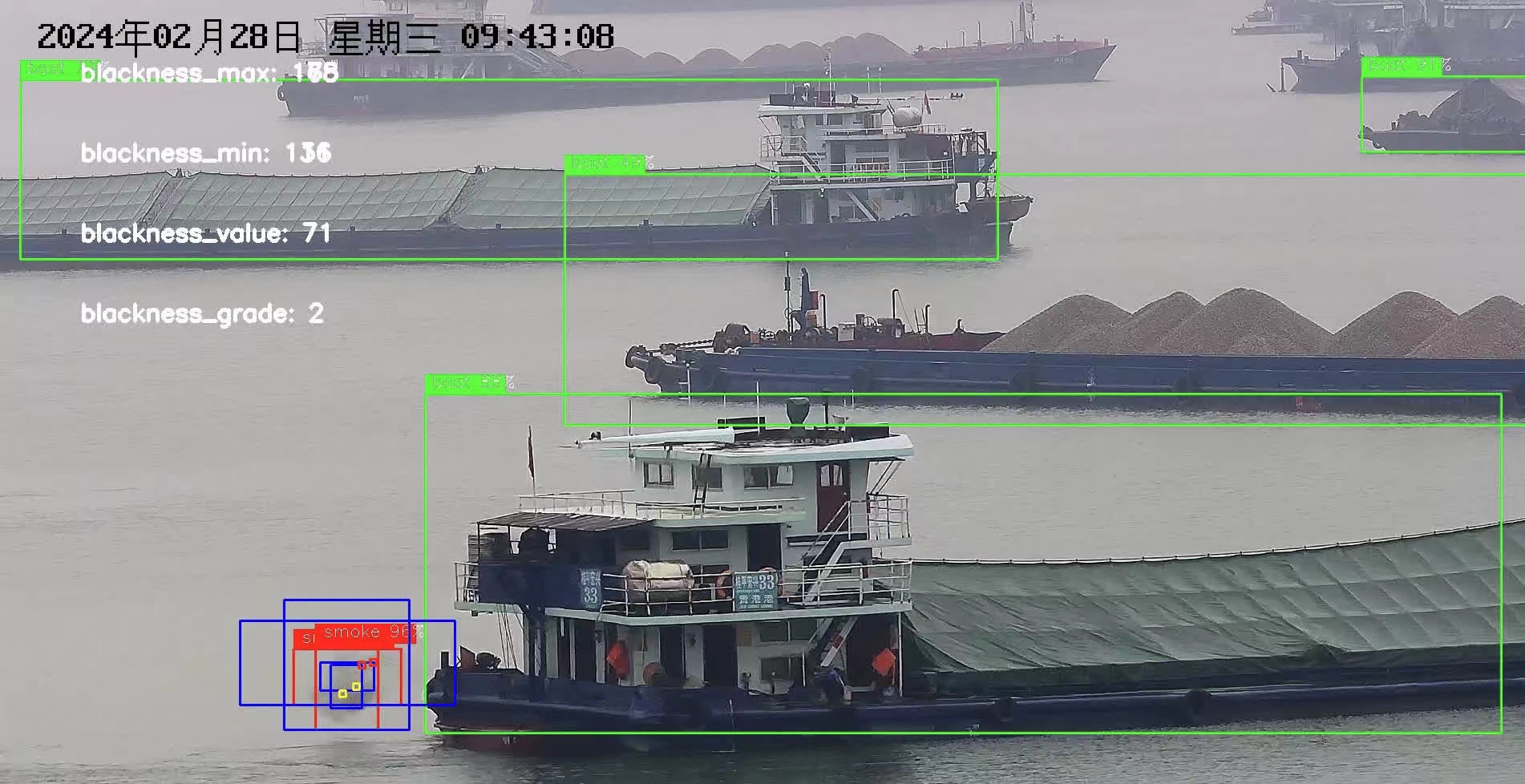 西江桂平航段船舶尾气排放遥感监测项目正式运行