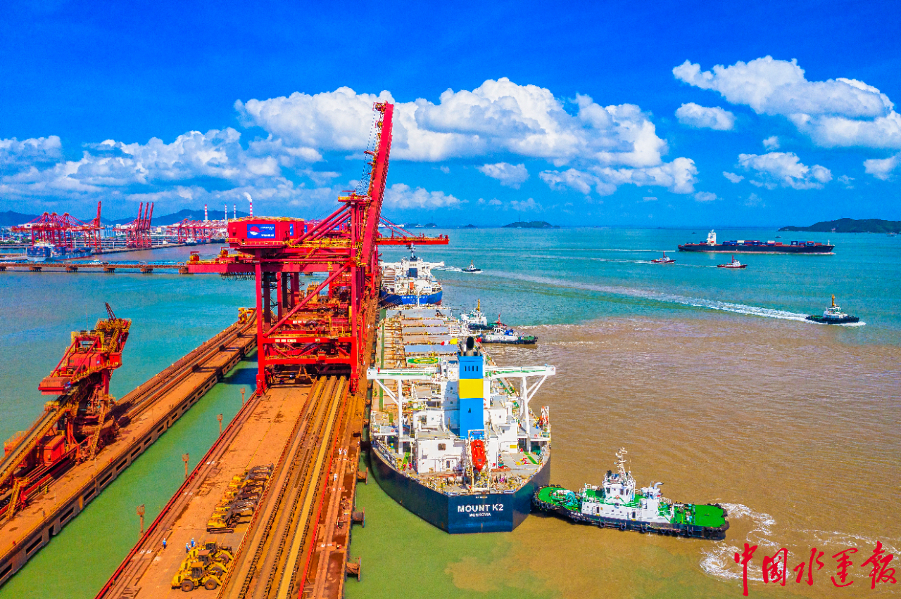 宁波舟山港前5个月货物吞吐量增幅达55%